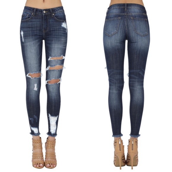 BERNICE distressed skinny Jeans    - Picture 2 of 4